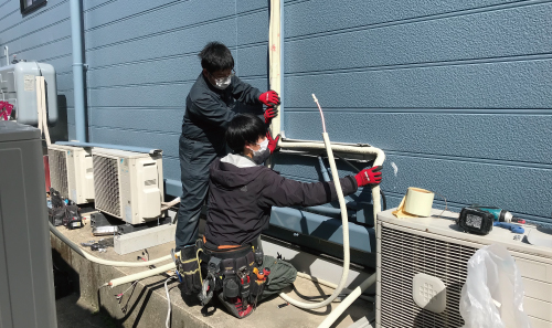 冷媒配管施工②