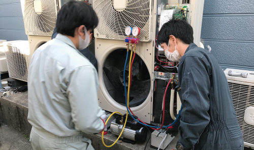 真空引き試運転