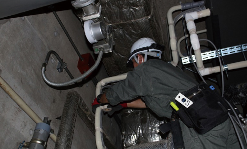 ⑦冷媒配管工事